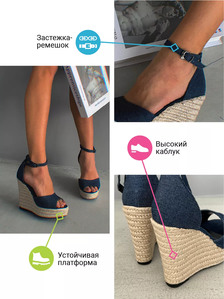 Босоножки женские экокожа