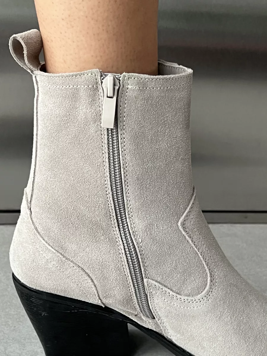 Казаки женские натуральная замша