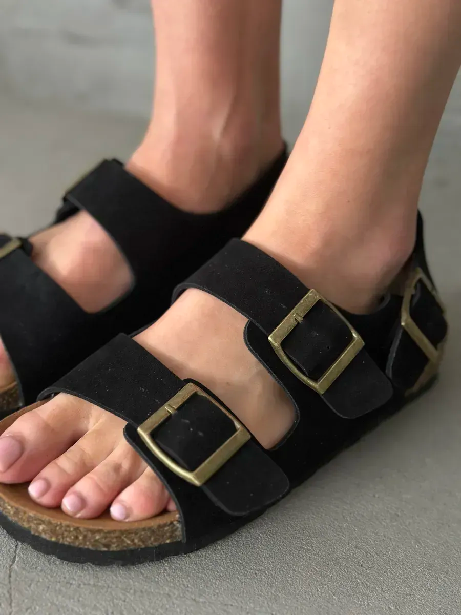 Босоножки женские натуральная замша