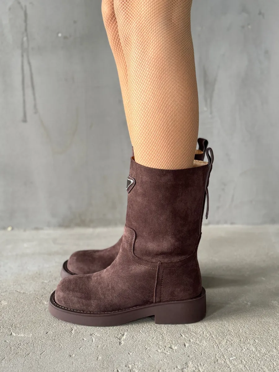 Ботинки женские текстиль шерсть