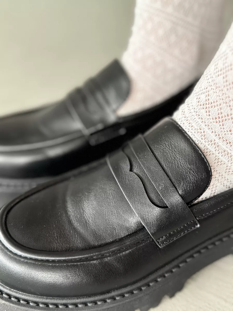 Лоферы женские экокожа