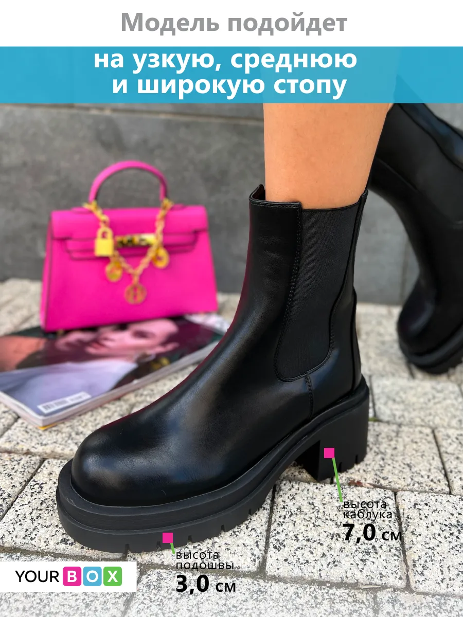 Ботинки женские экокожа