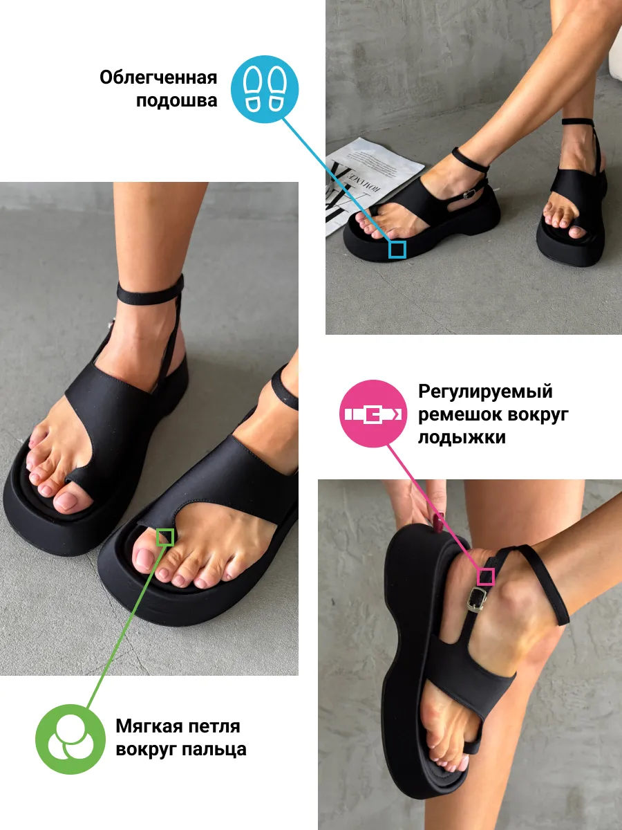 Босоножки женские текстиль