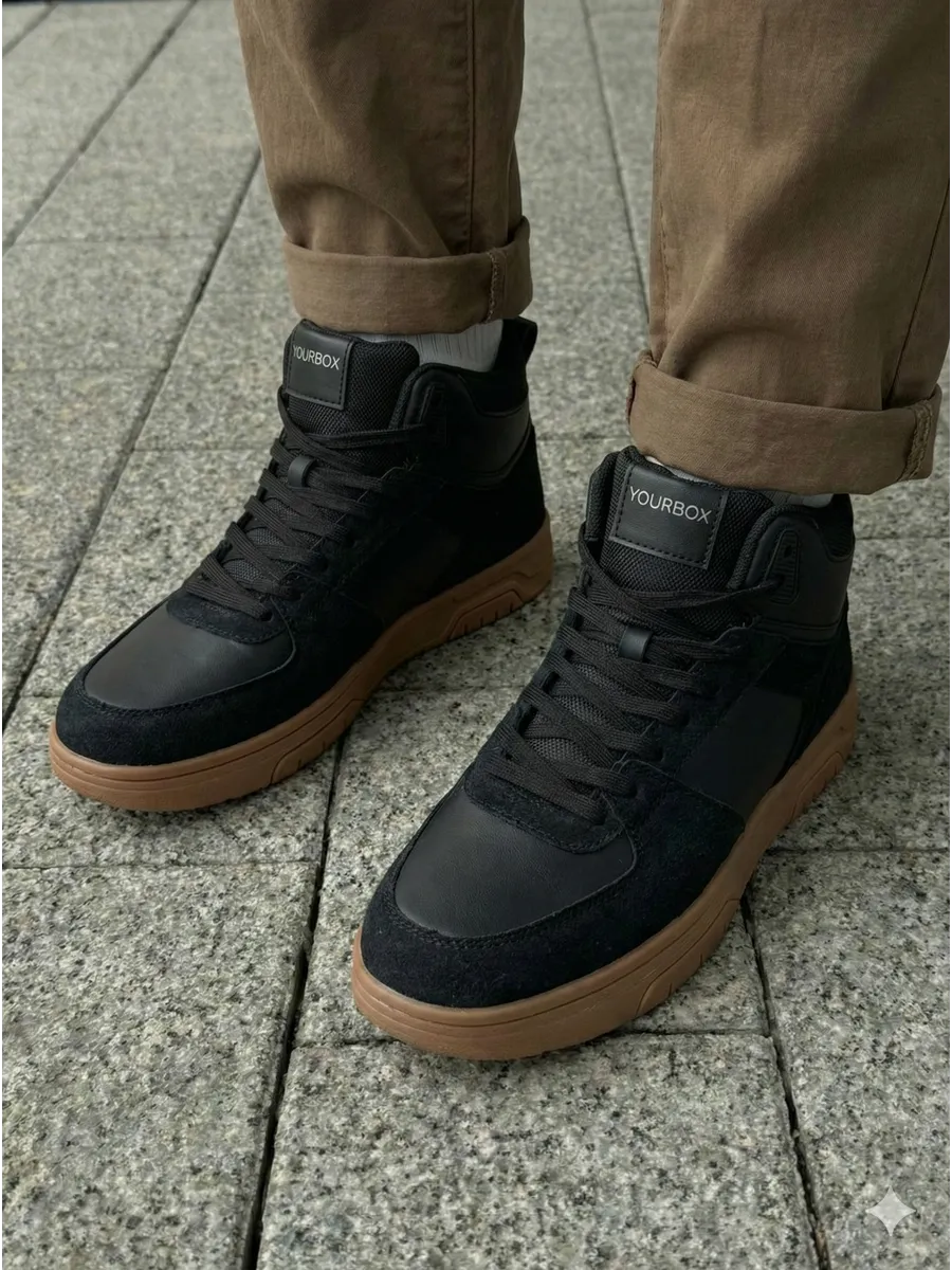 Демисезонные кроссовки мужские высокие кеды