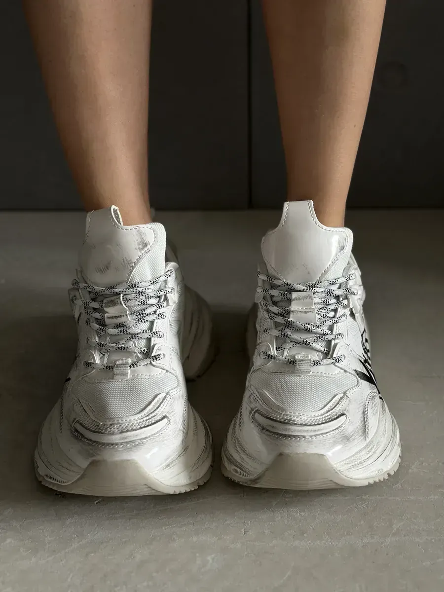 Кроссовки женские экокожа