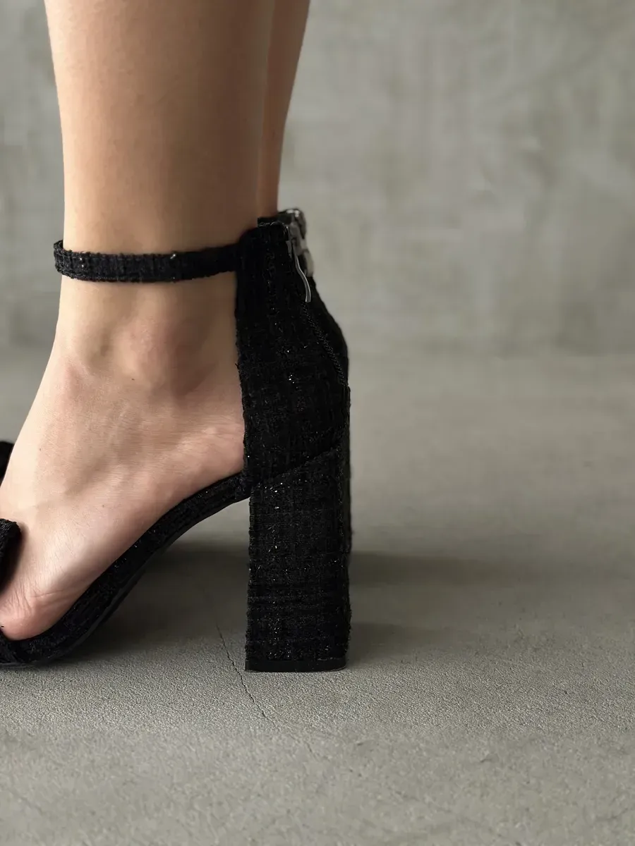 Босоножки женские текстильч