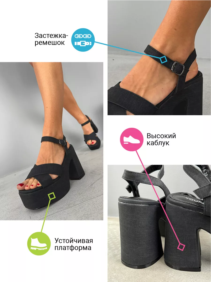 Босоножки женские экокожа