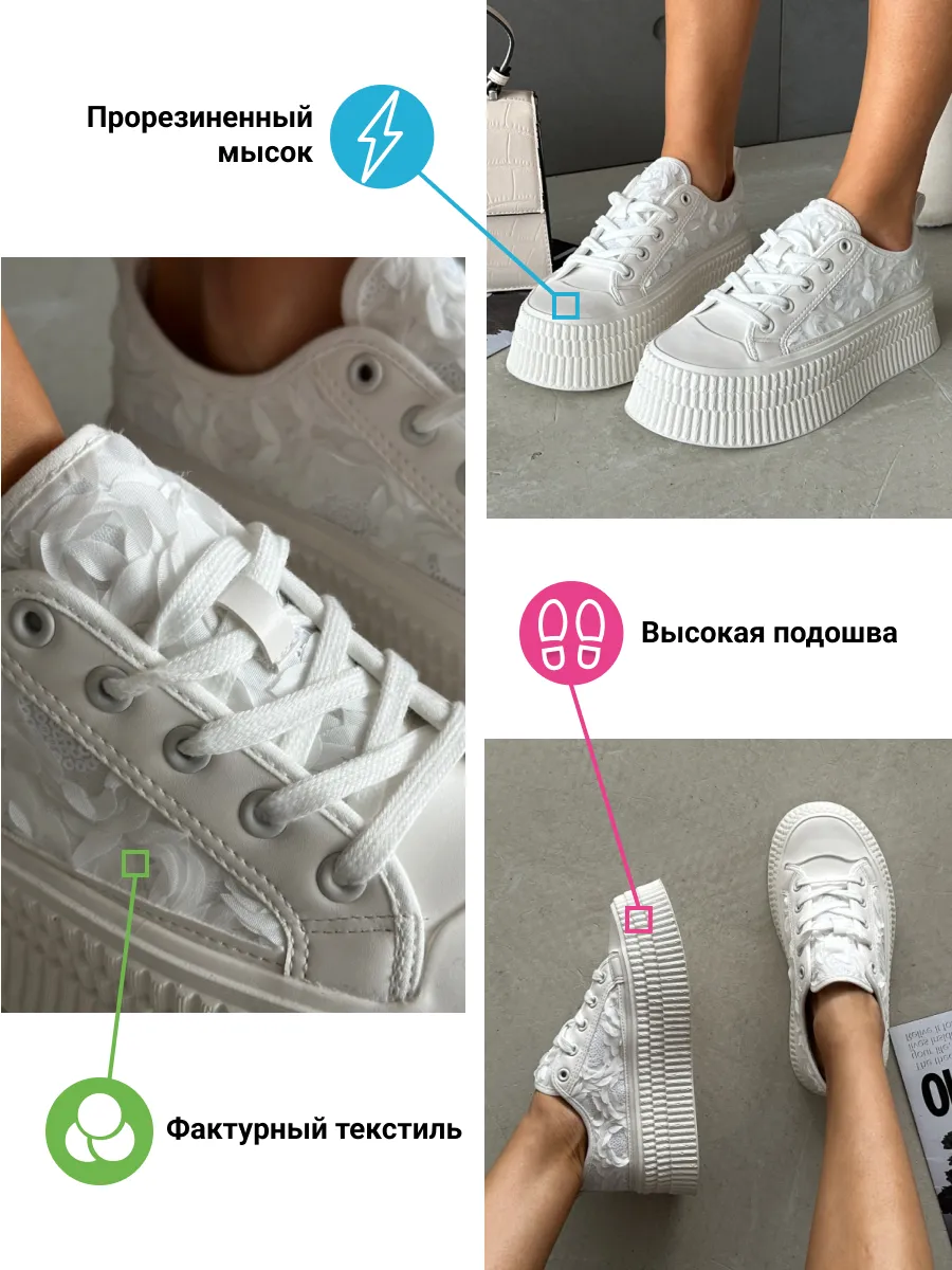 Кеды женские текстиль
