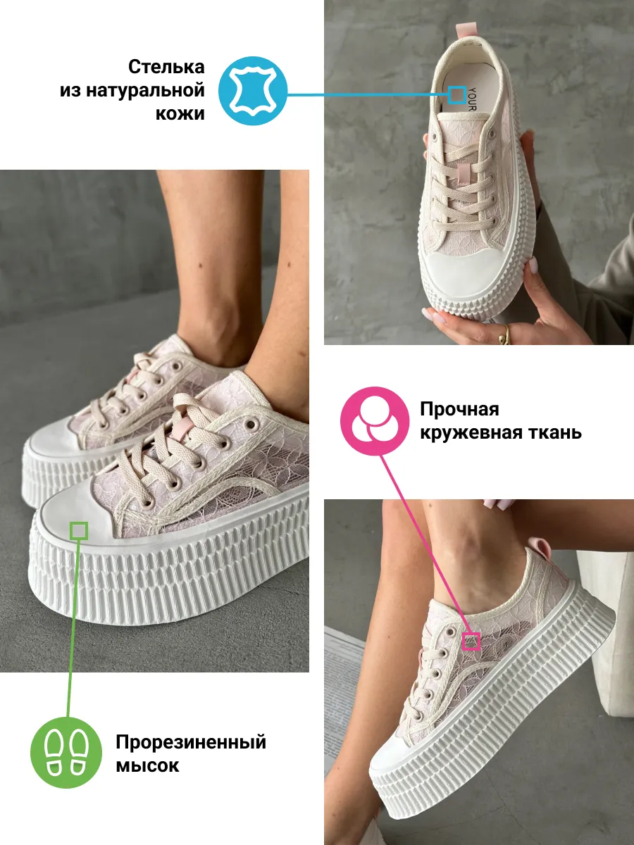 Кеды женские текстиль