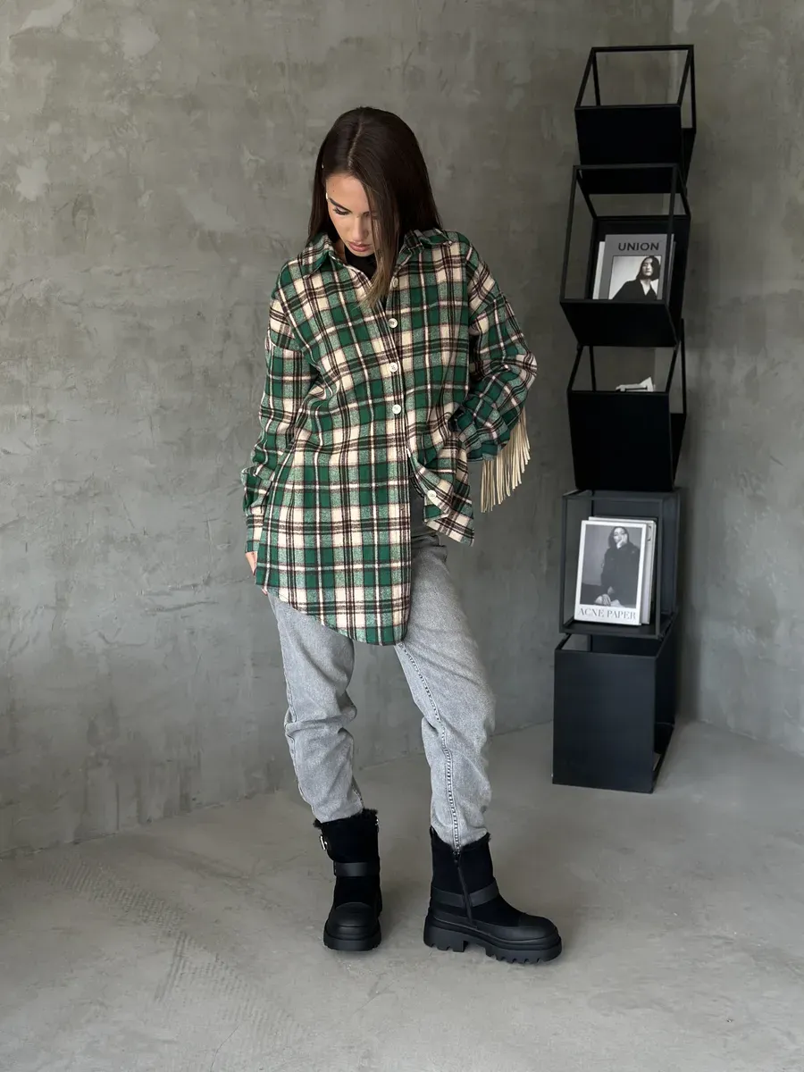 Ботинки женские экозамша шерсть