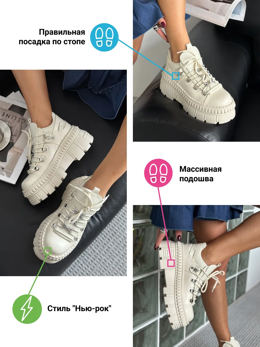 Ботинки женские экокожа