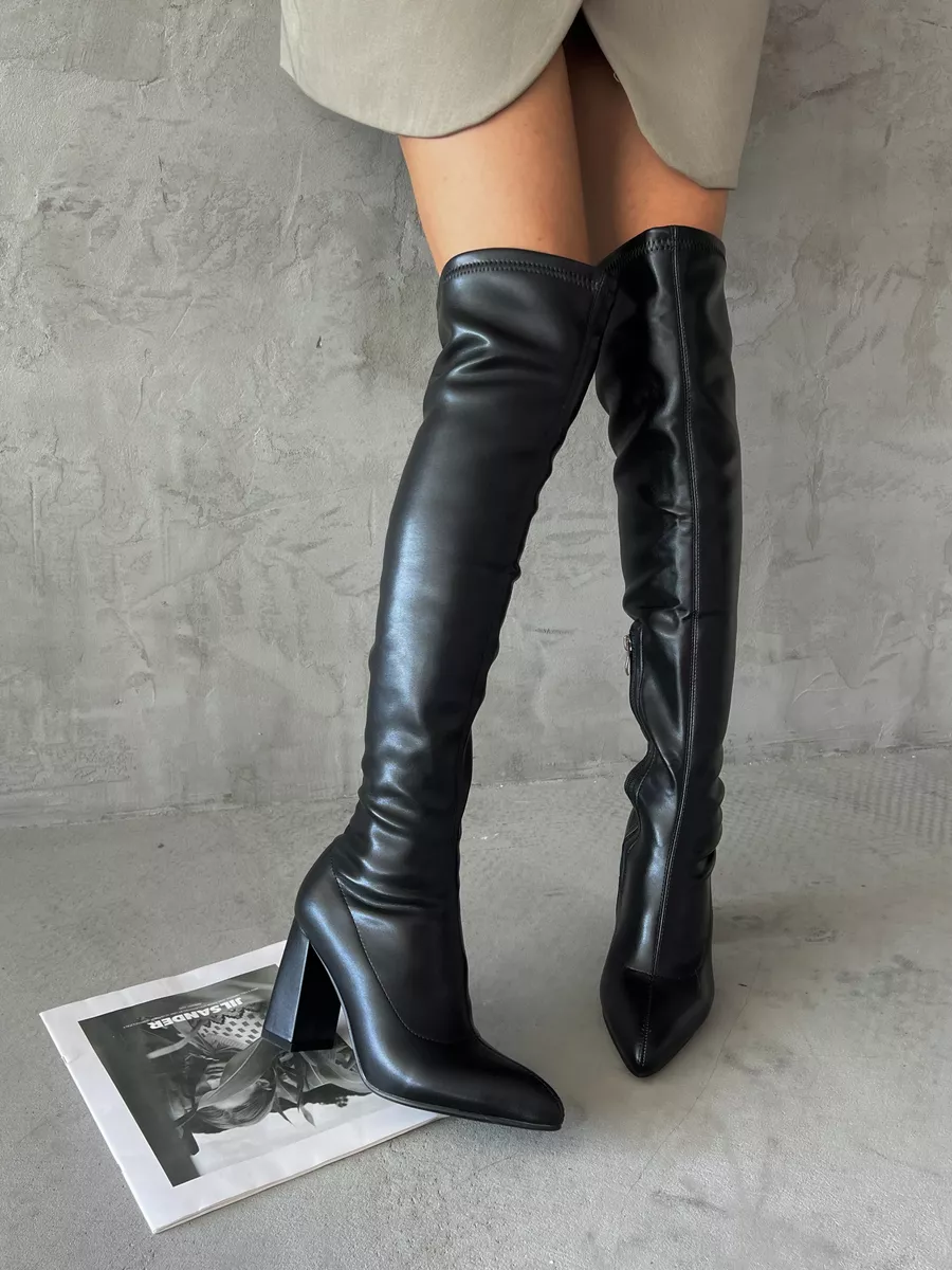 Ботфорты женские экокожа