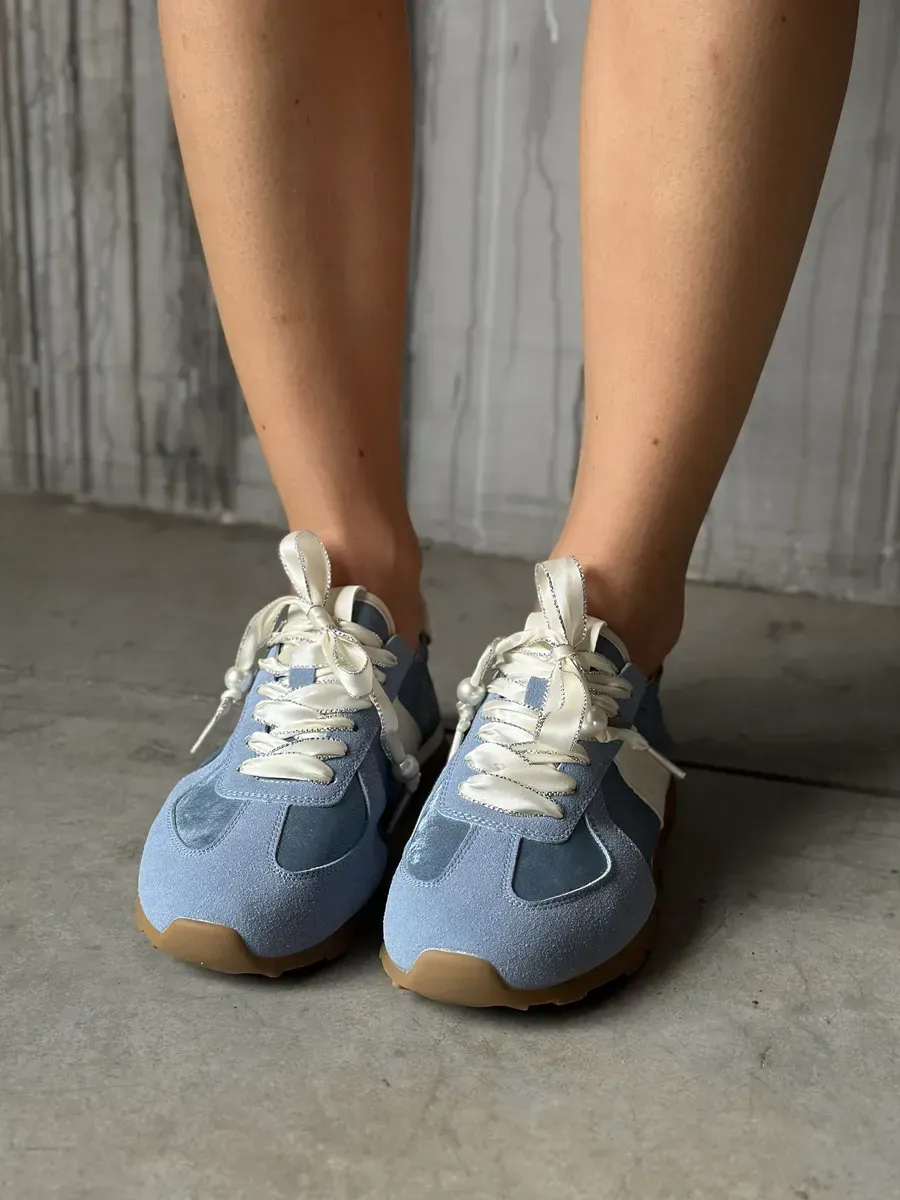 Кеды женские экозамша