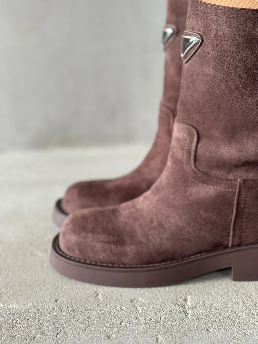 Ботинки женские текстиль шерсть