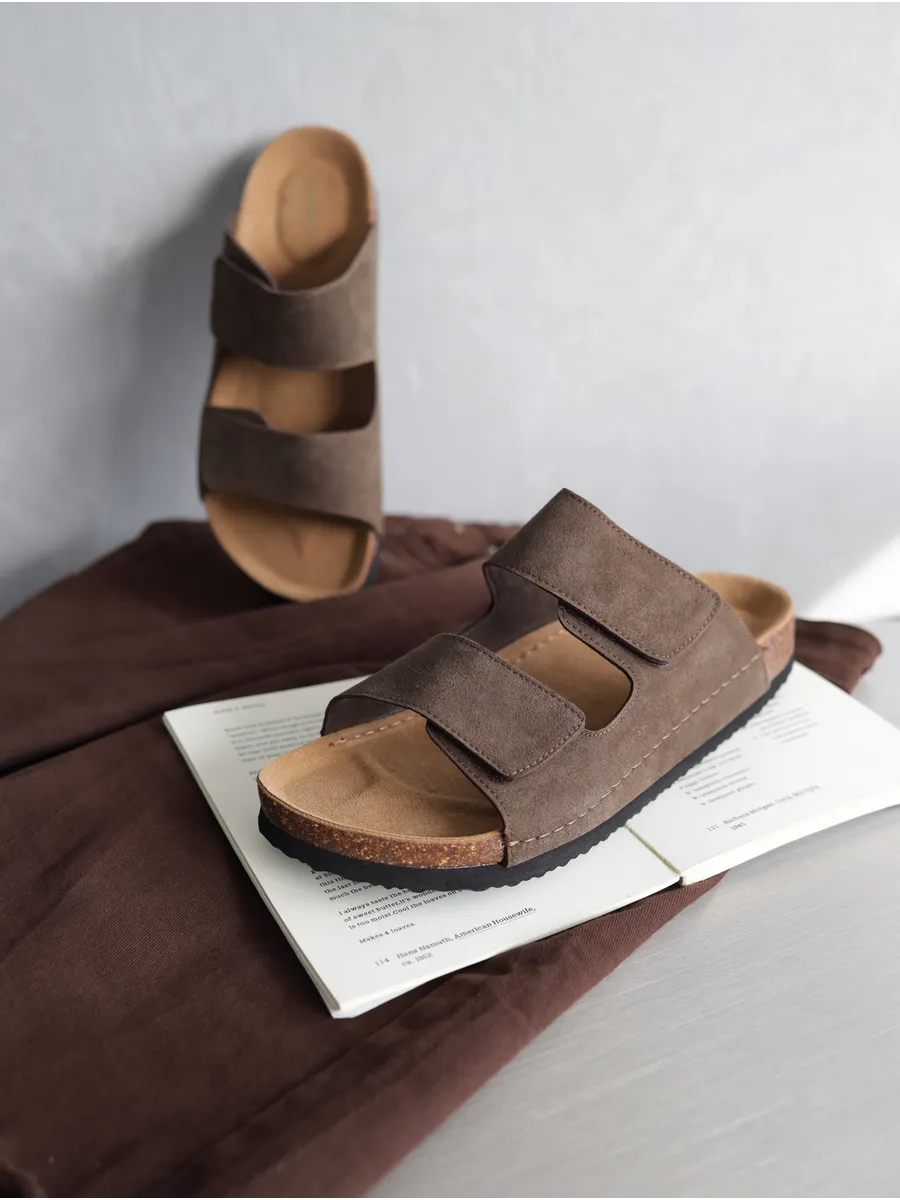 Летние шлепанцы мужские биркенштоки на платформе