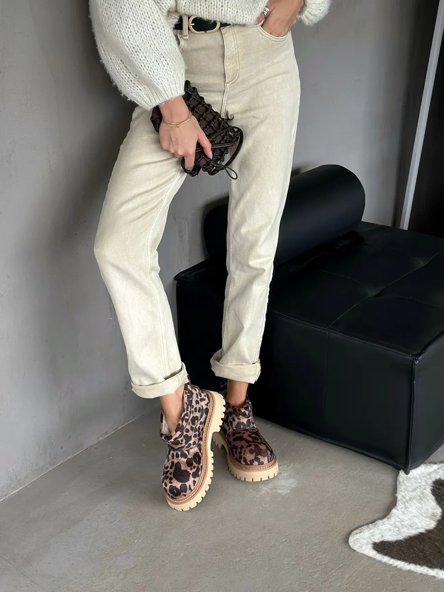 Ботинки женские экомех шерсть