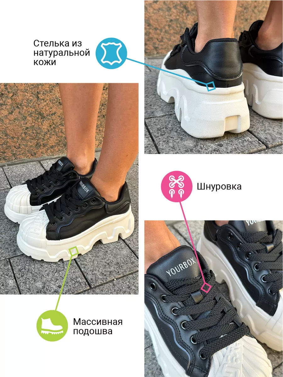 Кеды женские экокожа