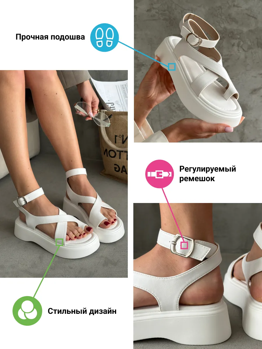 Босоножки женские экокожа