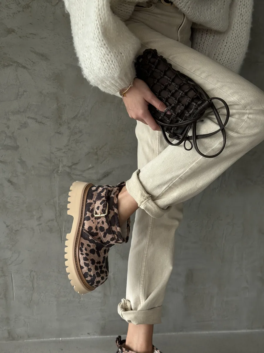 Ботинки женские экомех шерсть