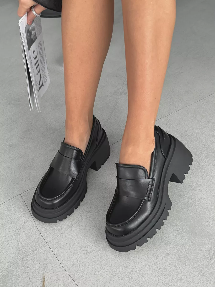 Лоферы женские экокожа