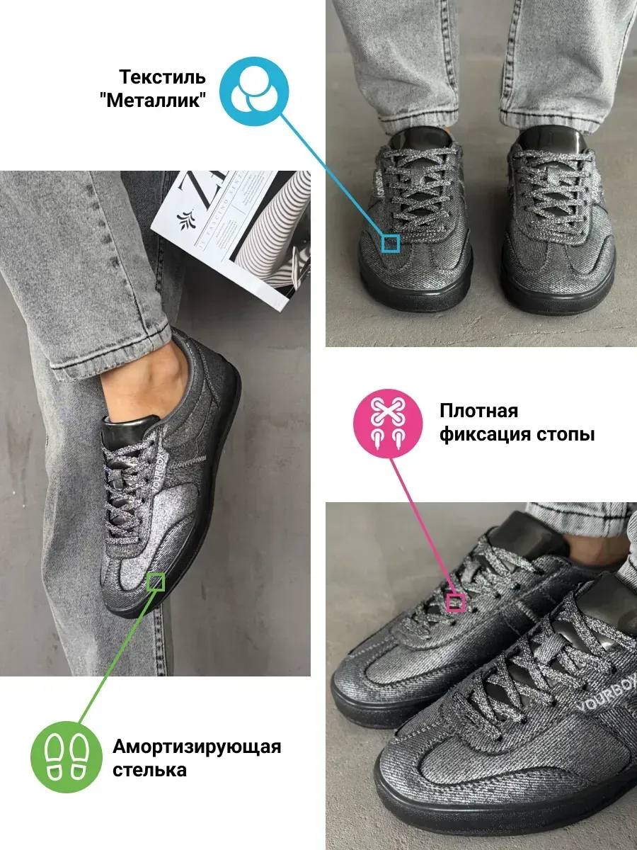 Кеды женские текстиль