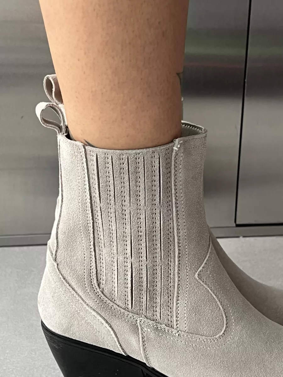 Казаки женские натуральная замша