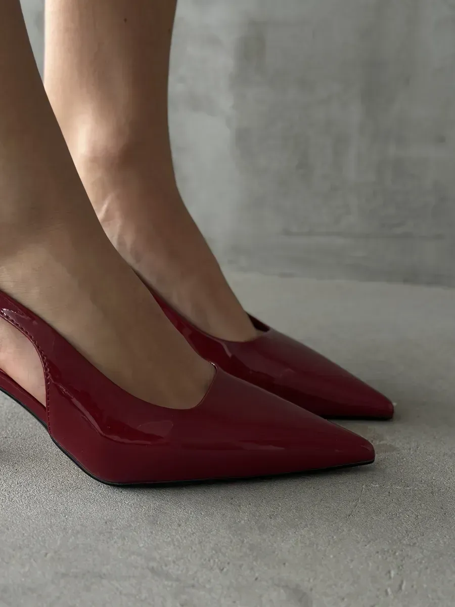 Туфли женские экокожа лак