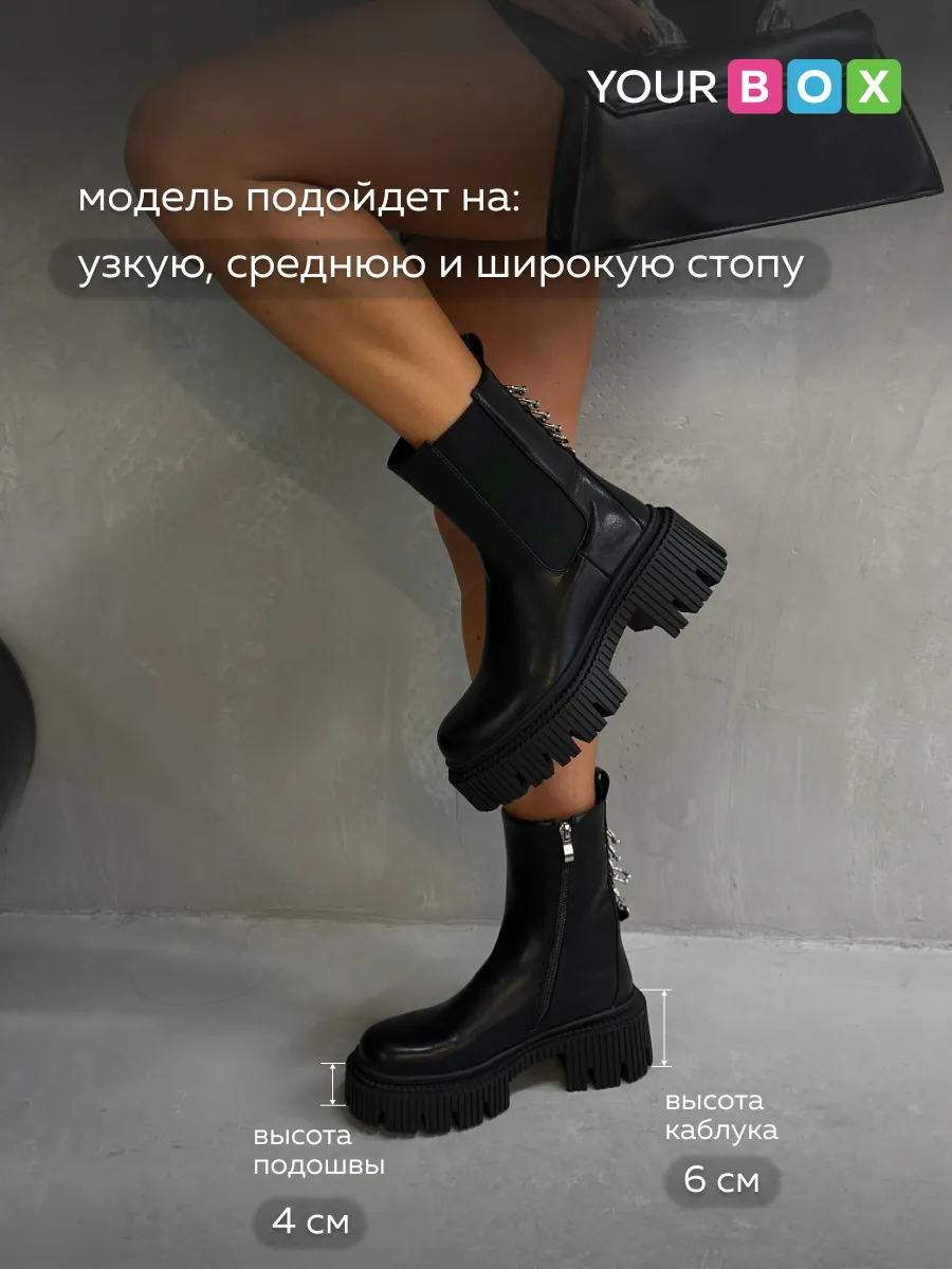 Ботинки женские экокожа