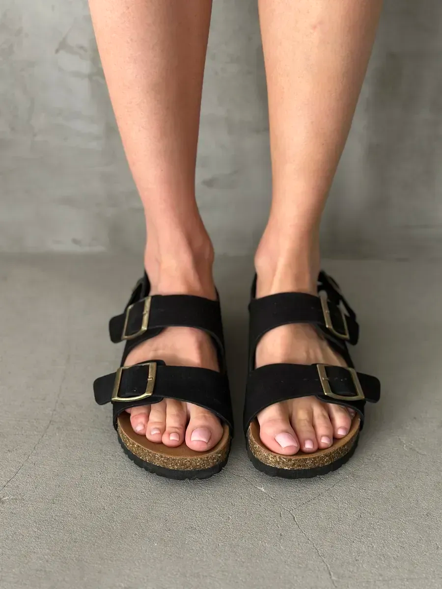 Босоножки женские натуральная замша