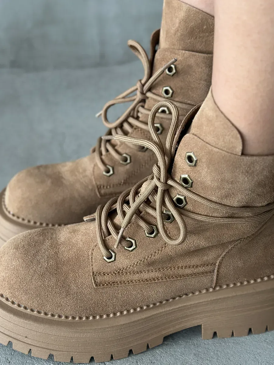 Ботинки женские натуральная замша