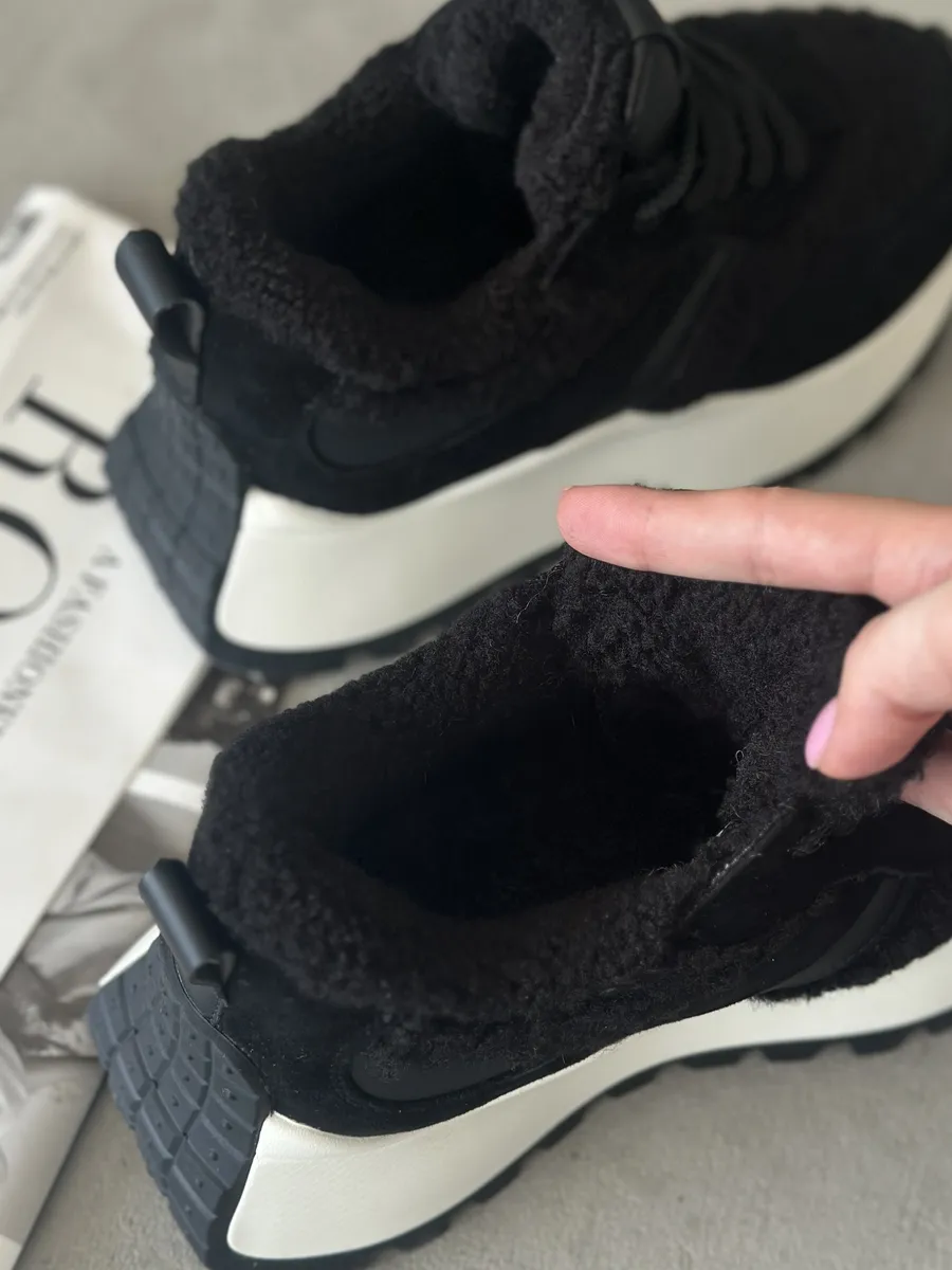 Кроссовки женские натуральная замша шерсть