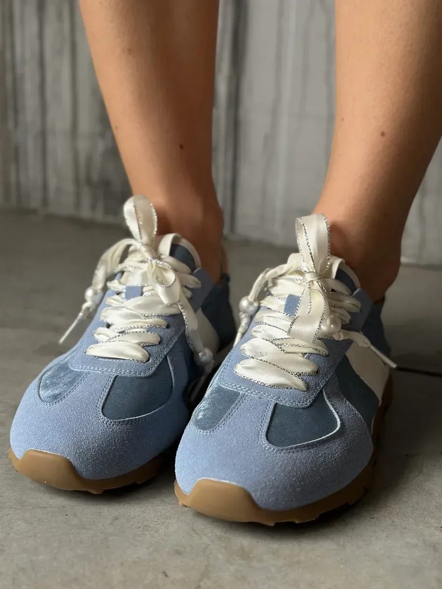 Кеды женские экозамша