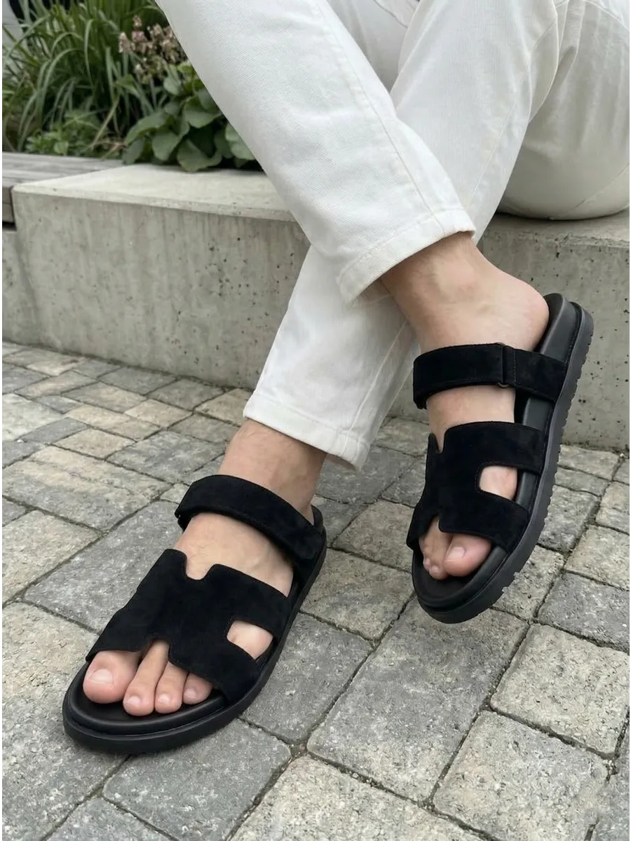 Летние шлепанцы мужские на платформе