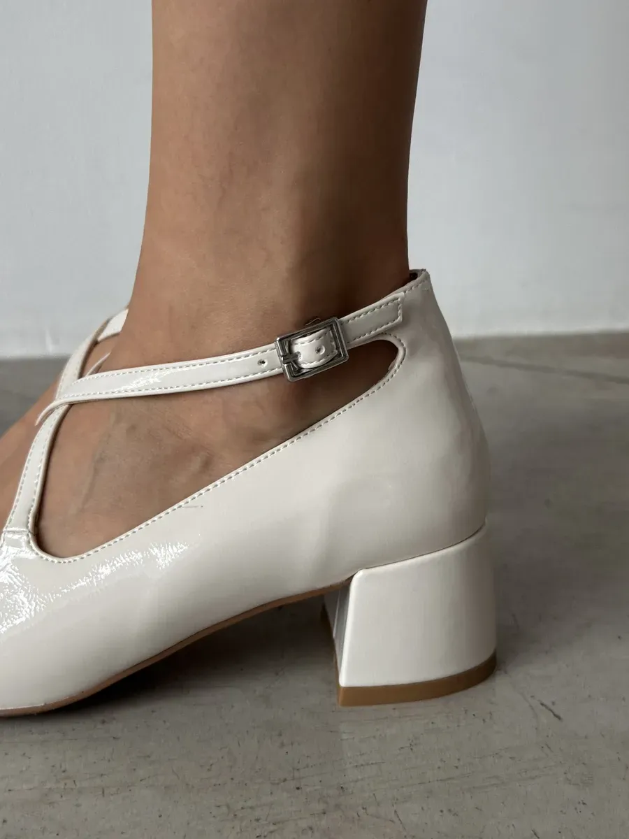 Туфли женские экокожа лак