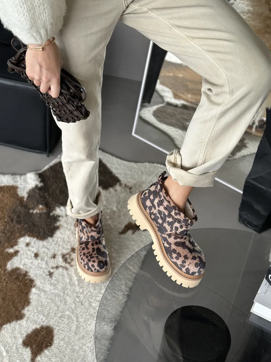 Ботинки женские экомех шерсть