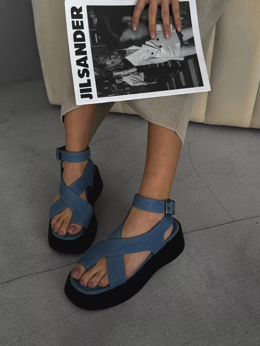 Босоножки женские текстиль