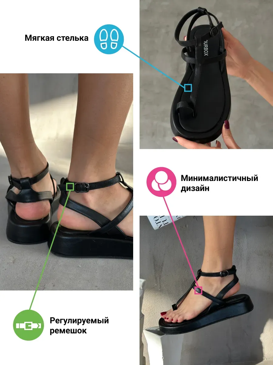 Босоножки женские экокожа