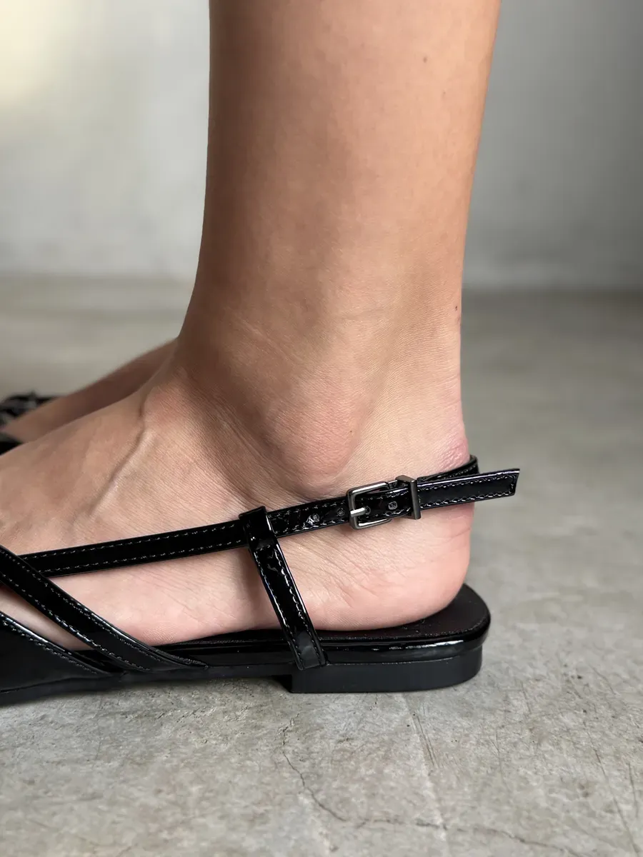 Туфли женские экокожа лак