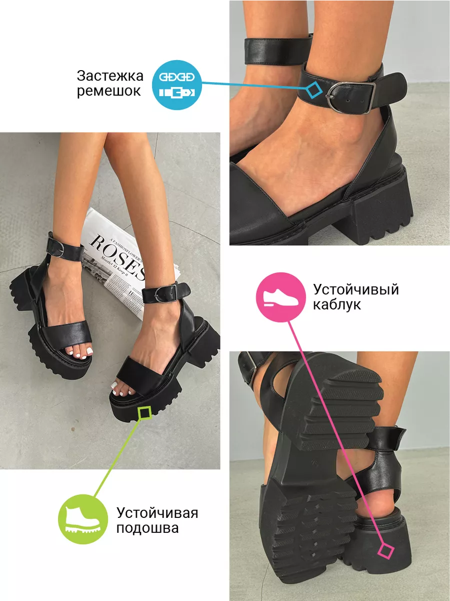 Босоножки женские экокожа