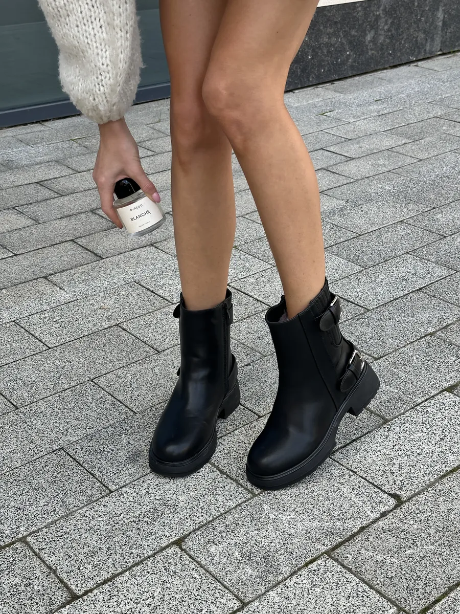 Ботинки женские экокожа шерсть