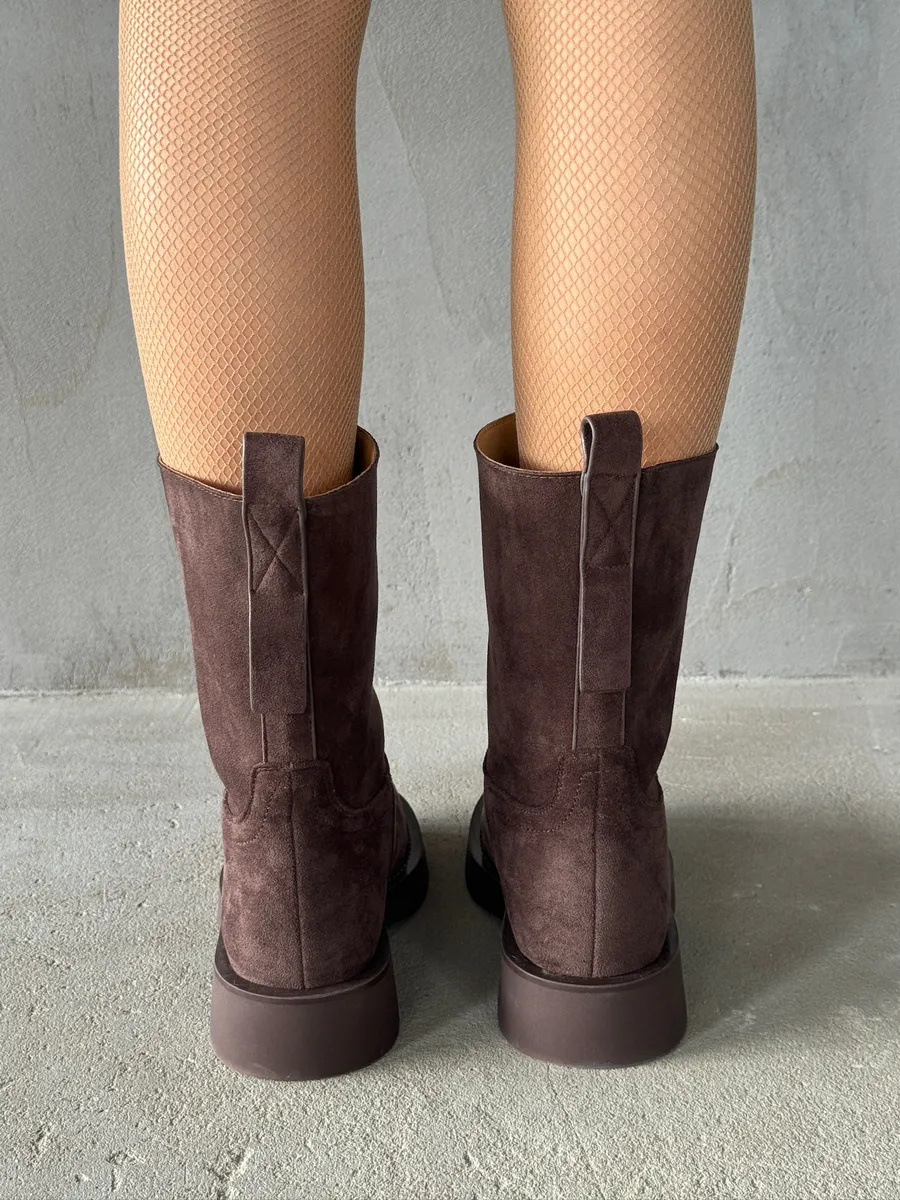 Ботинки женские текстиль шерсть