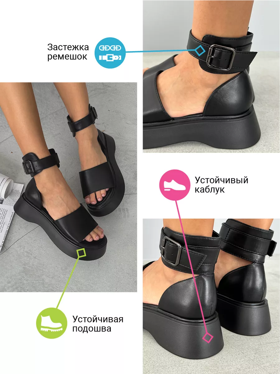 Босоножки женские экокожа