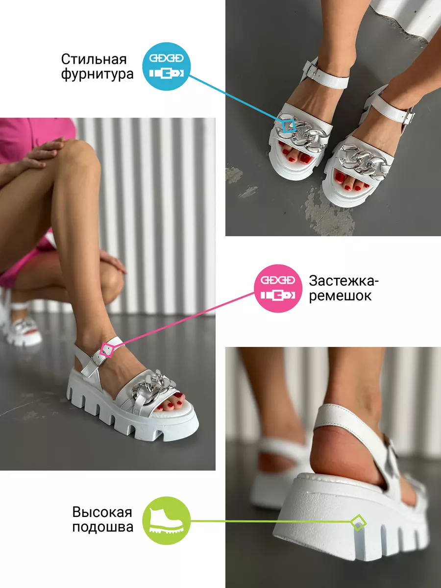 Босоножки женские кожа