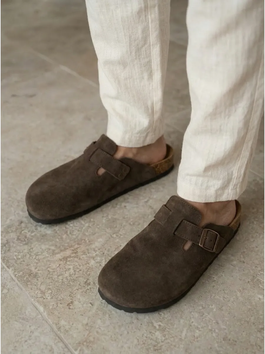 Летние шлепанцы мужские биркенштоки на платформе