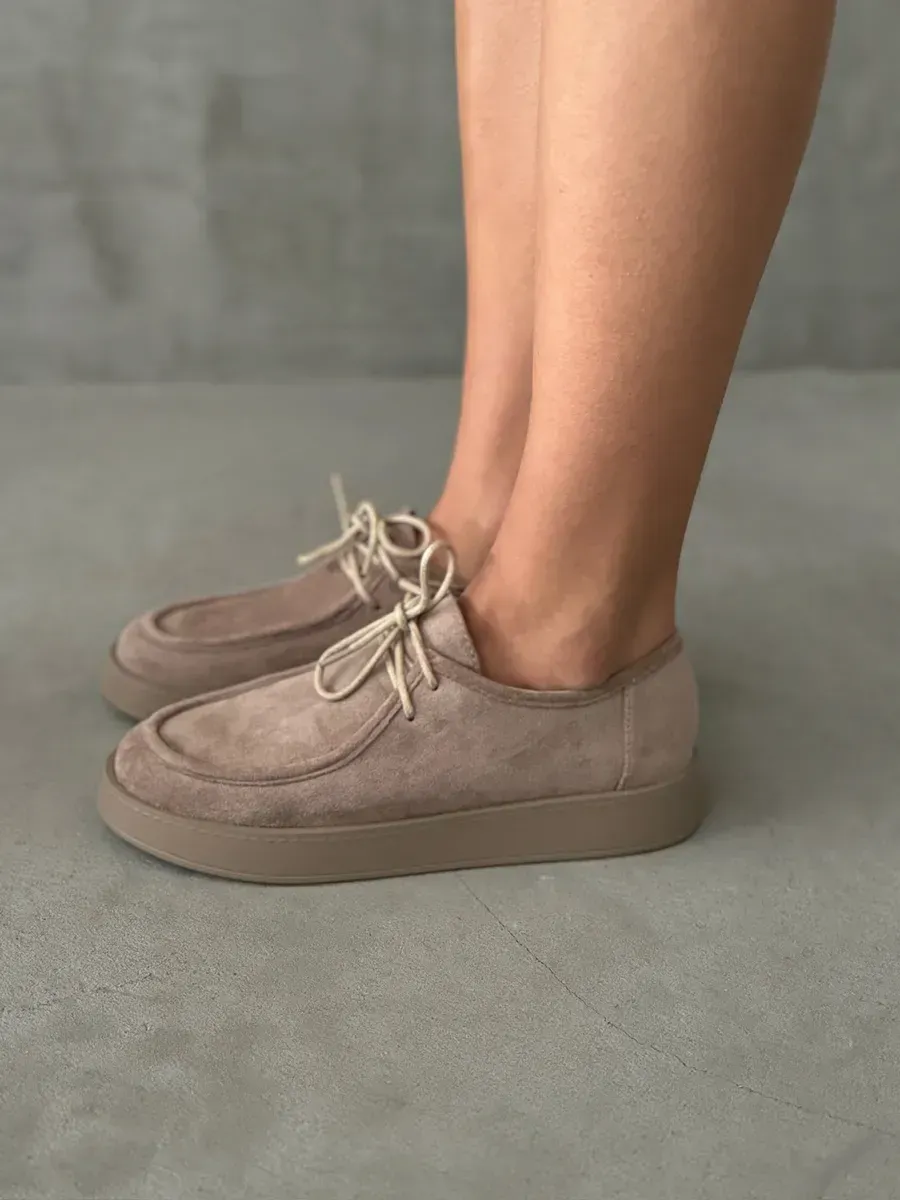 Лоферы женские текстиль