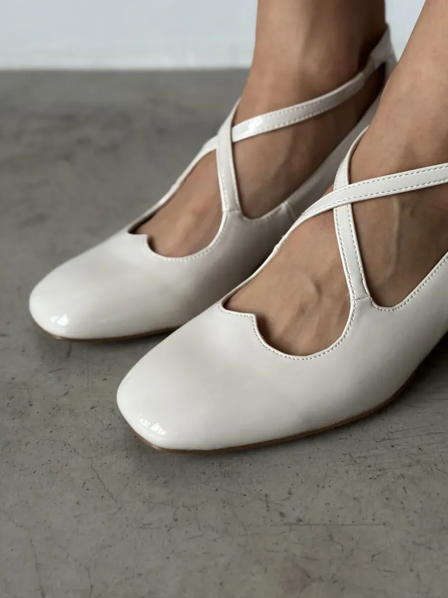 Туфли женские экокожа лак