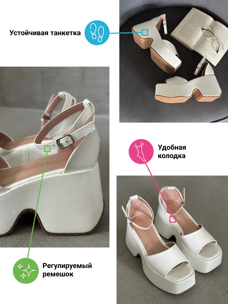 Босоножки женские экокожа