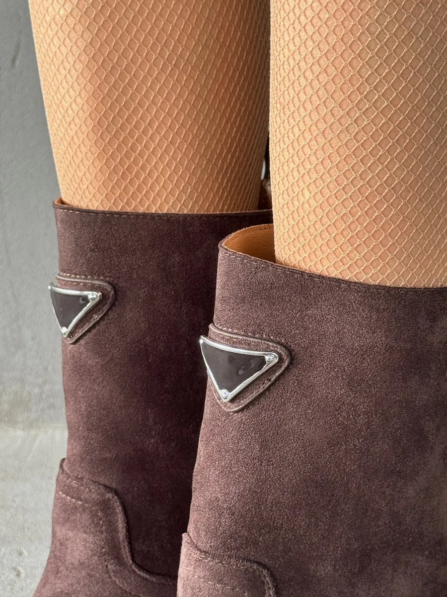 Ботинки женские текстиль шерсть