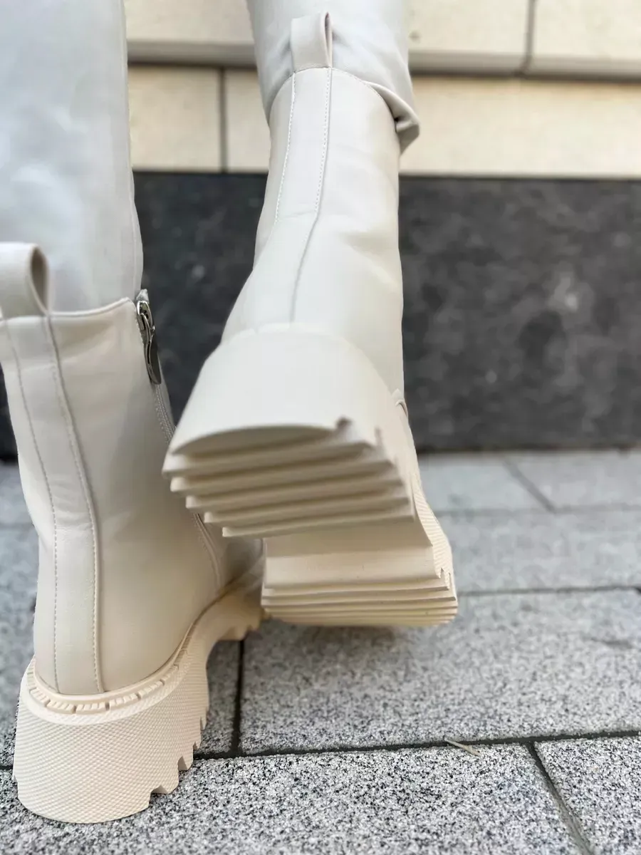 Зимние ботинки со шнуровкой берцы