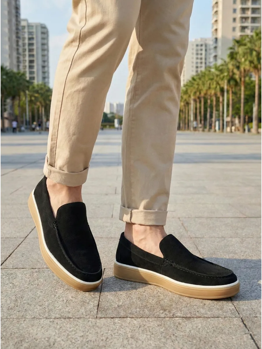 Лоферы на платформе высокой подошве